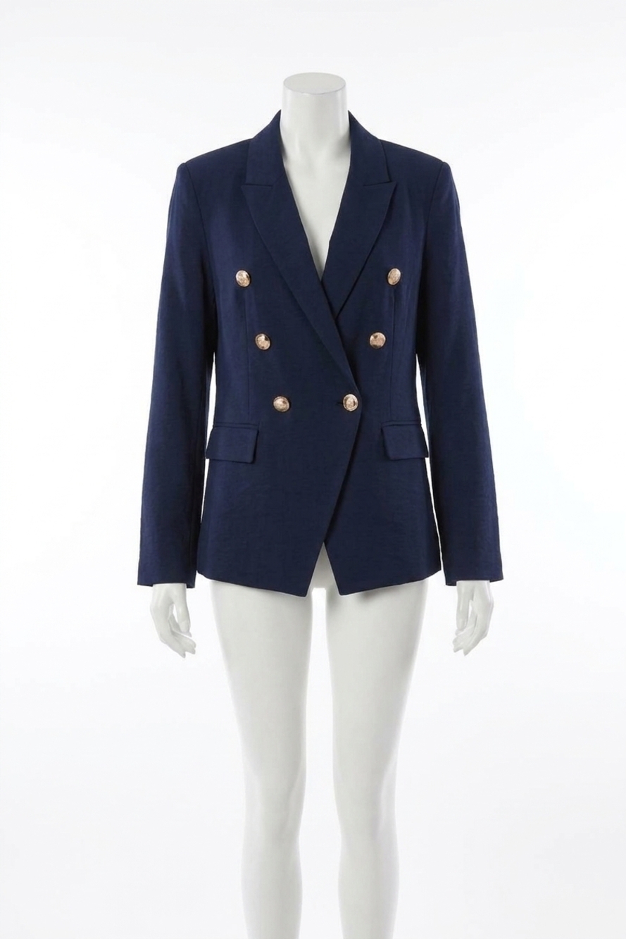 NEW BISHOP + YOUNG illuminae sorrento blazer in marine